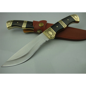 Brand New Black wind man no. 1 Survival Knife Camping Knife with Leather Sheath UDTEK01258 